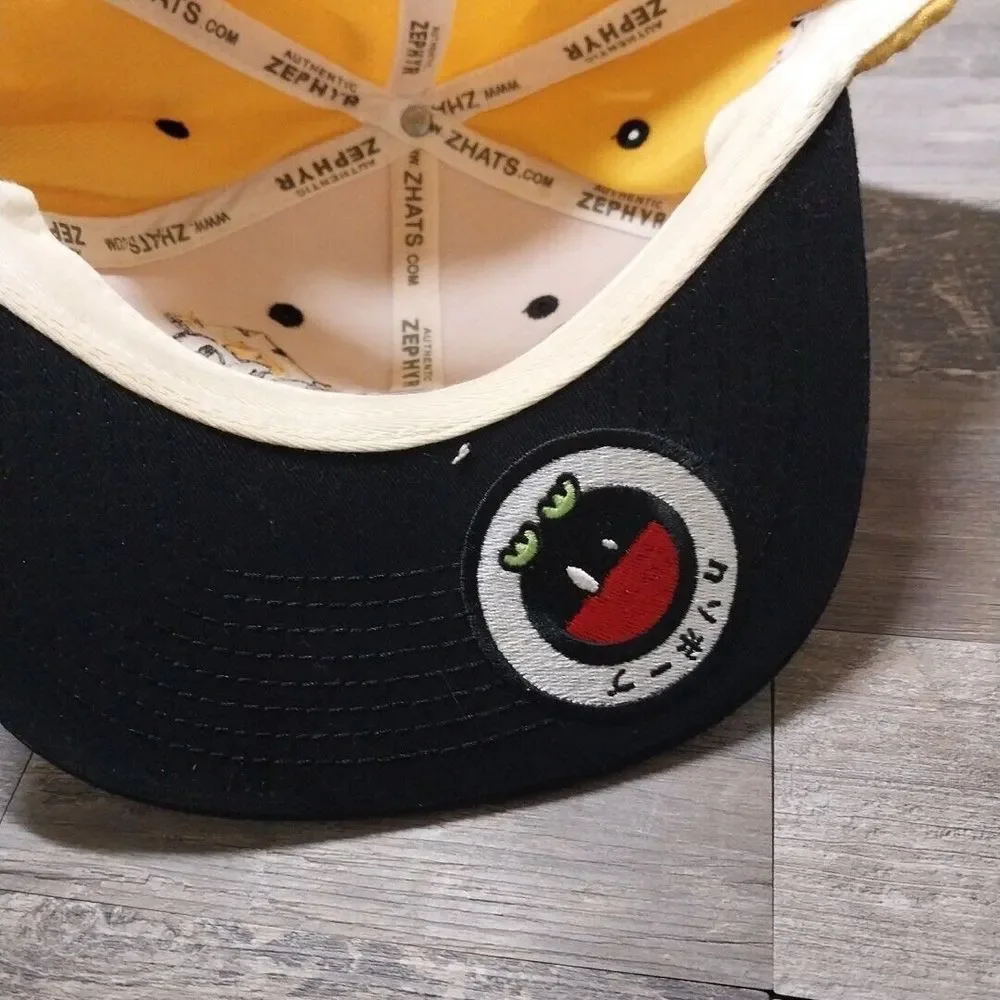 Kusopop Hat Snapback I💓Kusopop I💓ME⭐I💓⭐KUSOPOP ZEPHYR Yellow‎ Black